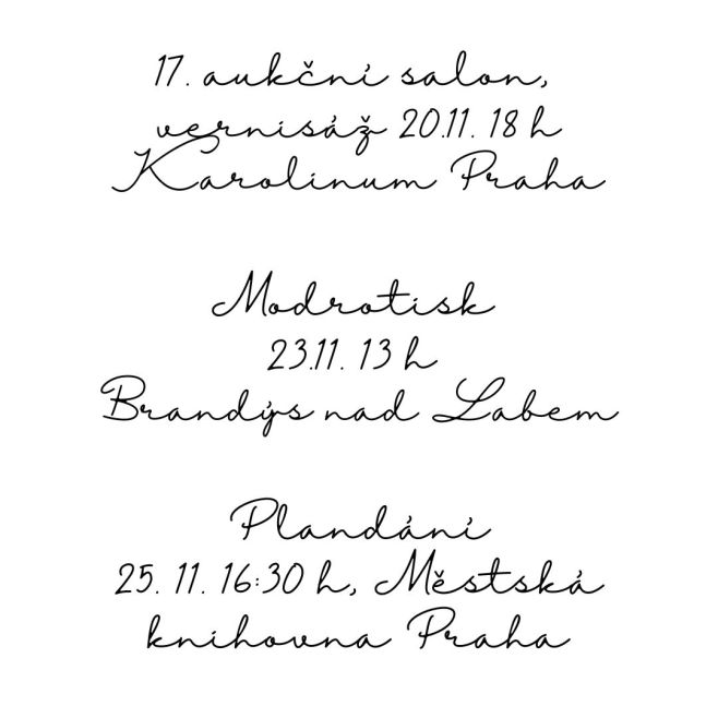 Moji milí, kdybyste se s lind chtěli potkat naživo... Čvrtek 20.11. od 18 h Křížová chodba pražského Karolina, vernisáž...